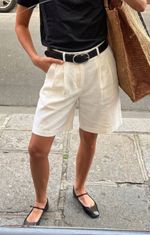 Nobody's Child White Denim Ava Bermuda Shorts RRP £59