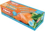 Hero 60 x Sealable Freezer Bags Double Seal Bags Food Reusable Sandwich Bag 3.8L