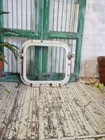 Vintage Retro Japanese Industrial Aluminium Ship Boat Window Mirror frame