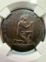 1790s Great Britain Middlesex Anti-Slavery Conder Token–D&H 1038A NGC XF Details