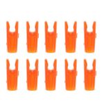 10 Pcs Plastic Arrow Nocks for Archery   Outdoor Sport Orange