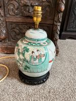 famille rose - chinese ginger jar lamp