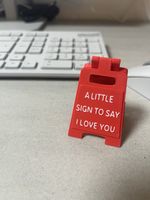 A Little Sign To Say I Love You Mini Sign Ornament Desktop Romantic Valentine
