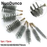 18-75mm Threaded Stainless Steel Wire Brush Metal Handle Pipe Chimney M12