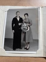 1950s Photo Royal Navy Sailor & Woman - King’s Lynn 13x10cm