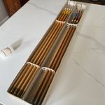 14 Russell French traditional Wooden Longbow Archery Arrows Clout Target Footed 