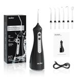 SEJOY Water Flosser Teeth Flossers Irrigator Oral Cordless  Dental 6 Jet Tips