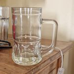 Clear Glass Beer Tankard Mug with Handle - Glasses/Steins/Mugs Tankards