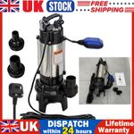 Heavy Duty Submersible Dirty Water Pump Grinder Sewage Flood Sewage Sump UK