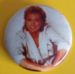 David Cassidy 1980s Music 25mm Tin Pin Badge.  EB9-5