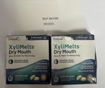 2 x OraCoat XyliMelts - 40 Adhesive Discs Against Dry Mouth  - Mint Free
