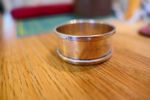 Rimmed Plain Silver Napkin ring