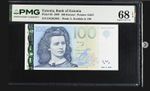ESTONIA , BANK OF ESTONIA 100 KROONI 2007 PICK#88 PMG 68 EPQ