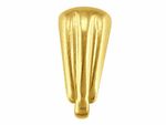 9ct Gold Fluted Pendant Bale Yellow Gold Grooved Pendant Bail / Pendant Bale