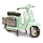 Toyway Scooter Die Cast Metal Model Motorcycle Green Classic Collectible 11.5cm