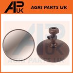 Universal Flat Round Mirror Head 125mm 5" Car Bike Truck Van Motorbike Caravan