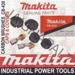 Genuine Makita 643954-4 Caps & Covers+CB430 Carbon Brushes BGA450 BGA452 DGA452