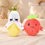 Soft Plush Fruit Piano Toy with Touch Sensor for Infant Early Music Education