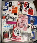 Manchester United 1963-72, 22 programme bundle - Euro, FA & Lg Cup semis & more