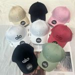 Unisex Alo Yoga Baseball Cap Embroidered Duckbill Cap Sun Protection Sun Hat