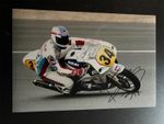 Kevin Schwantz Moto GP World Champion signed Suzuki 500 198912X8 photo