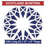 MASSIVE 100 Metre Scotland Navy Blue 200 Flags World Cup Bunting Speedy Delivery