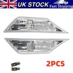 For Honda Civic 2016-2021 Clear Side Marker Lamp Turn Signal Light Housing Pair