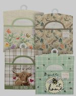 100% COTTON PEG BAG WITH DOUBLE HANGER -CLOTHES/LAUNDRY WASHING LINE PEGS HOLDER