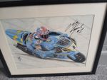 John Reynolds Rizla Suzuki  BSB Team, GSXR 100O signed and framed print