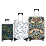 William Morris Luggage Cover Classic Floral Pattern Design – 3 Elegant Options