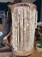 Authentic Nigerian Talking Drum (Iya-Ilu) with Wooden Stick / Beater (Free)