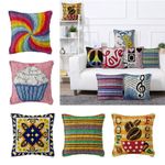 Latch Hook Rug Kits DIY Pillow Mat Cushion Rug Making for Kids Adults Beginners