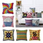 Latch Hook Rug Kits DIY Pillow Mat Cushion Rug Making for Kids Adults Beginn