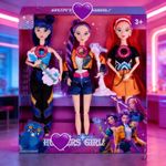 3Pcs Cosplay Singing Collectible Figure Kpop Demon Hunters Dolls Moveable