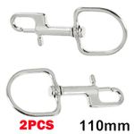 2x 110mm Bolt Snaps Scuba Diving 316 Marine Stainless Steel Swivel Hook Clip NEW
