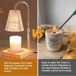 Candle Warmer Table Lamp Vintage style Dimmable  timer switch Adjustable height