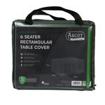 Ascot Premium Rectangular 6 seater table cover - 170 X 94 X 71 (H) cm - Black, G
