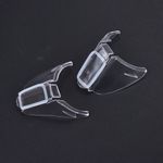 2x clear universal flexible side shields safety glasses goggles eye protec XW