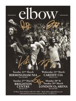ELBOW ENTIRE GROUP AUTOGRAPHED SIGNED A4 POSTER POSTER PRINT  