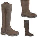 WATERPROOF MATT LEATHER BOOTS COUNTRY BOOT YARD OR EQUESTRIAN MENS LADIES