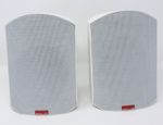Two B&W Worthing England Rock Solid Sounds Shielded Small Passive Speakers White