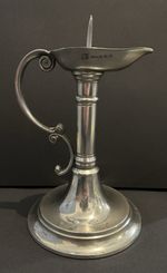 Vintage Pewter Chamber Candlestick by foremost pewter smiths A E WILLIAMS
