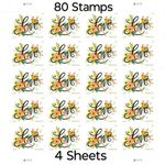 80 FOREVER STAMPS 4 Sheets LOVE  FLOURISHES Invitations 