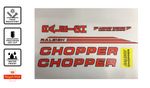 Raleigh Chopper Mk2 - Orange sticker set -Sticker old school Restoration