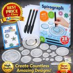 Spirograph Set with 28 Accessories, Fun Activity, Creative Birthday Gifts kids