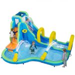 Wet Dry Combo Backyard Castle Inflatable Water Slide Park (Without Blower)