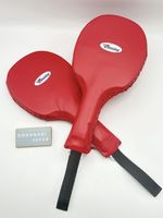 Winning CM-15 Hand Mitts Boxing Punch Paddles Red Pair For Trainers Japan NEW