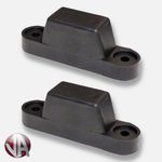2 x Rubber Top Hat Buffer Door Bump Stop Trailer Truck Horsebox Tailboard Lift