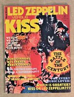 Rare VTG 1978 Led Zeppelin Versus Kiss Rock Mania Music Magazine Excellent Color