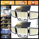 Outdoor Solar Motion Sensor Lights - 3000LM, 236 LEDs, 3 Modes, IP65 Waterproof